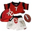 Red/White/Black Football Outfit for 14"-18" Make Your Own Stuffed Animals