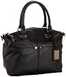 Tignanello Polished Pockets Convertible Satchel,Black,one size