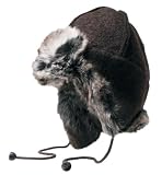 66 North Unisex Adult Kaldi Arctic Hat With Faux Fur, Brown, Large