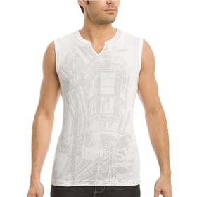 G by GUESS Aqua Vista Slit Neck Tank