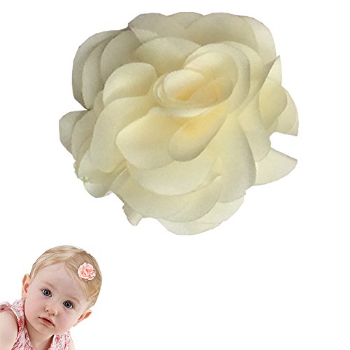 Toddler Carnation Wispy Clippy Hair Clip - Best No Slip Barrette for Fine Hair(TD8-Cream)