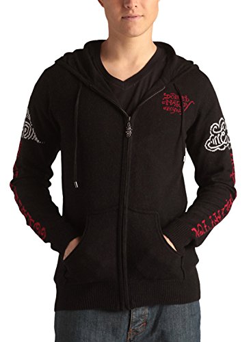 Ed Hardy Mens Long Sleeve Zip up Hoodie Sweater Graphic design