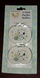 Rare - Peanuts Baby Snoopy Pacifier Holder / Keeper - Pkg of 2