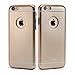 iPhone 6 Case, Daswise® Slim-fit iPhone6 Cases 4.7 Inch, Ultra-thin Screen Protector with Precise Ports & Logo Cut-outs, Soft TPU Bumper Protection- Impact & Scratch Resistant, Shock Proof/dirt Proof Metallic Finished Base (Champagne Gold)