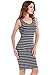 VESSOS Women's Scoop Neck Sleeveless Casual Tank Dress