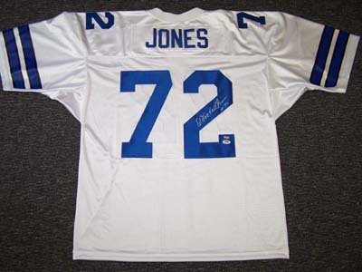 Ed Too Tall Jones Autographed Dallas Cowboys Jersey PSA/DNA #K09654