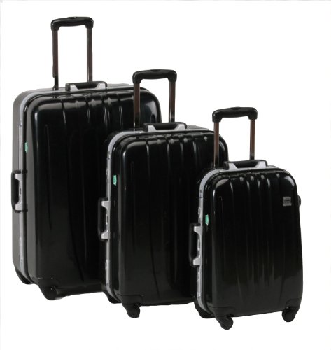 Idena 8960005 - Koffer- Set, 3- teilig, schwarz Preisvergleich