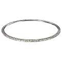 Clear Crystal Bangle- White