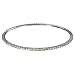 Clear Crystal Bangle - White