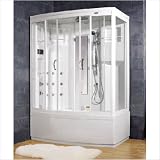 87 x 59 x 36 Aromatherapy Steam Shower with Bath Tub Configuration: Left Side