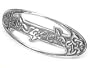 Sterling Silver Celtic Knotted Vines Hair Barrette Clip