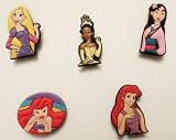 Disney Princess Shoe Charms 5 Pc Set Jibbitz Croc Style 41X75AuReHL. SL160 Disney Princess Shoe Charms 5 Pc Set Jibbitz Croc Style