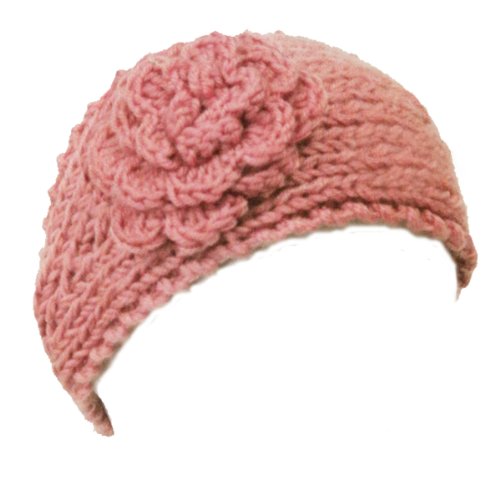 Wrapables Hand Knit Floral Headband