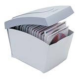 Case Logic - Storage CD cabinet - capacity: 50 CD - blue, silver