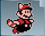 Raccoon Mario 8 bit from Super Mario Bros. 3 vinyl decal sticker