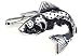 Silver Trout Fish Fishing Cufflinks Cuff Links