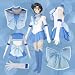 Sailor Moon Cosplay Costume Mercury With Tiara Glove