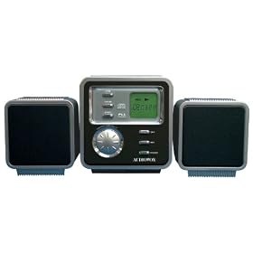 Audiovox CE530MP Mini MP3/CD Shelf System with Digital AM/FM Tuner