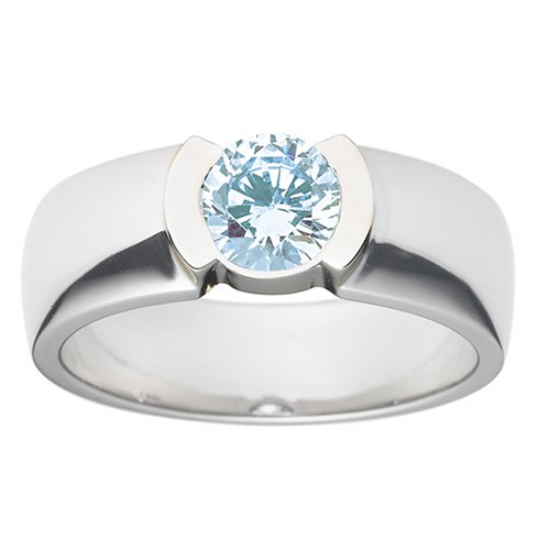 Click here for Platinum Semi-Bezel Engagement Ring Setting prices