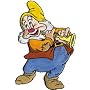 Snow White & The seven Dwarf Happy Embroidered Iron On Disney Movie Patch