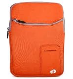 (12 V-Orange) Notebook Neoprene Extra Pocket Case for 10 11.6, 12 13 14 15 16 17 Inch Laptop Sleeve Notebook Sleeve (Many Color Available)