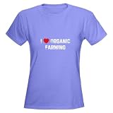 I Organic Farming Love Women's Dark T-Shirt by CafePress