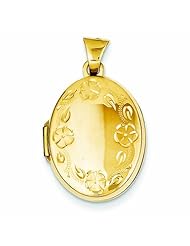 Genuine 14K Yellow Gold Hand Engraved Locket 1 Grams Of Gold 100% Satisfaction Guaranteed.