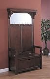 Brewester Hall Tree with Storage Bench and Mirror