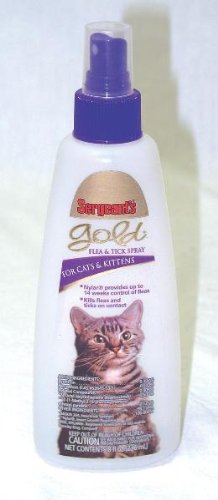 Sergeant's 8-Ounce Gold Flea and Tick Spray Cat
