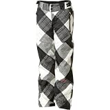 Columbia Crushed Out Pant - Little Girls Black/Sea Salt Gingham Print, 6/6X