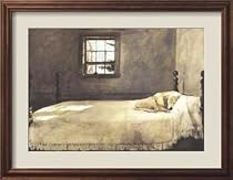 Master Bedroom Styles Framed Art Poster Print by Andrew Wyeth, 34x27