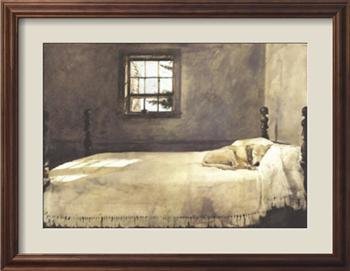 Master Bedroom Styles Framed Art Poster Print by Andrew Wyeth, 34x27