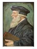 Johannes Huszgen German Clergyman Scholar and Humanist, also Referred to as Johannes Oecolampadius Art Giclee Poster Print, 18x24