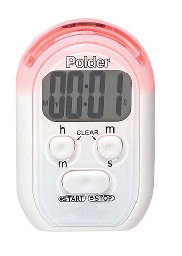 Polder Digital Timer with Vibrating, Audible, and Illuminated Alarm