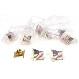 12 American Flag Waving Lapel Pins U.S.A. United States