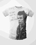 Sid Vicious - You Cant Arrest Me Im A Rockstar Mens White T-Shirt - The Official Peter Gravelle Collection