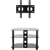 OmniMount Modena 37FP TV Stand, Fits Most 26-Inch to 37-Inch Flat Panels (Black)