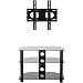 OmniMount Modena 37FP TV Stand, Fits Most 26-Inch to 37-Inch Flat Panels (Black)