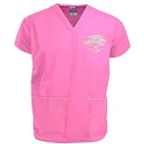 NFL Jacksonville Jaguars Unisex Pink Breast Cancer Awareness Scrub Top (Large) at Amazon.com