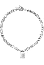 Michael Kors Tone Toggle Logo Lock Pendant Necklace