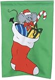 41X7MaA7IWL. SL160  Christmas Stocking Outdoor Appliqued Flag 28 X 48