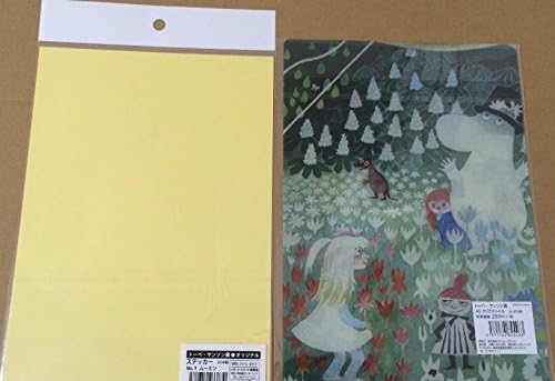 MOOMIN goods seal red to live with Tove Jansson Exhibition limited Moomin sticker + A5 clear file mysterious journey set 100th anniversary Tove Exhibition Moomin