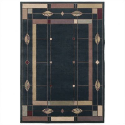 Shaw Living Mission Leaf Rug - Onyx (7'8