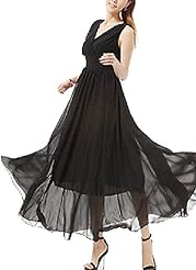 Spring  Chiffon  Dress With Pearls