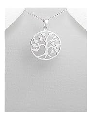 Tree Pendant Necklace In 92.5 Sterling Silver