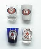 Boston Red Sox Shot Glass Collectible Four Piece Set