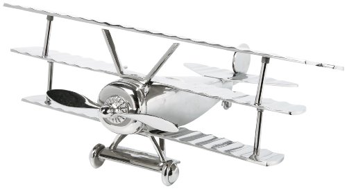 Kare 69254 Deko Flugzeug Triplane 0.21 x 0.47 x 0.52 m Stahl, Messing