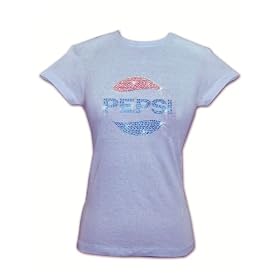 Pepsi-Cola Women's 1970's Vintage Beaded T-Shirt