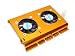 NEW Dual Fans Aluminum IDE SATA Hard Drive HD Cooler