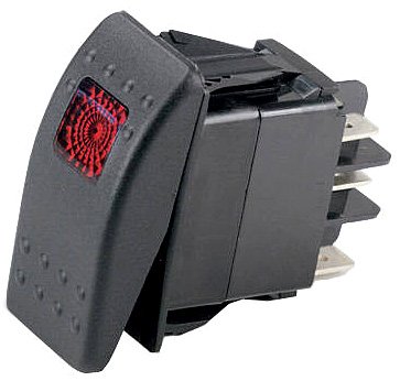 Ancor Marine Grade Electrical Sealed Rocker Switch with Light